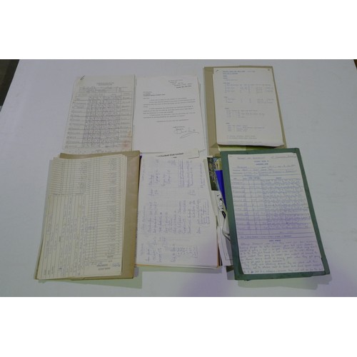 8223 - A quantity of various interesting documents mainly all relating to Dave Smith ex manager of Mansfiel... 