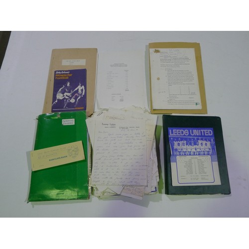 8223 - A quantity of various interesting documents mainly all relating to Dave Smith ex manager of Mansfiel... 