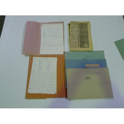 8223 - A quantity of various interesting documents mainly all relating to Dave Smith ex manager of Mansfiel... 