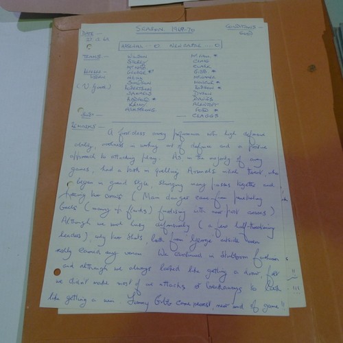 8223 - A quantity of various interesting documents mainly all relating to Dave Smith ex manager of Mansfiel... 