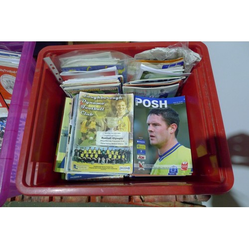 8153 - 1 pallet containing a large quantity of various football programmes and 1 black lever arch file cont... 