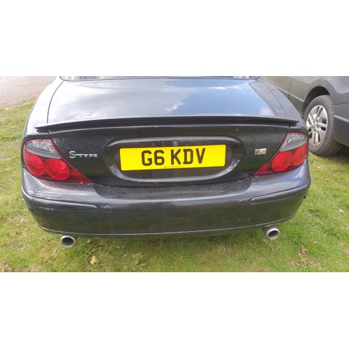 5429 - Jaguar S-Type V8 R Auto 4dr Saloon, Reg G6 KDV, 28/06/2002, 6 speed auto Supercharged petrol 4196 cc... 