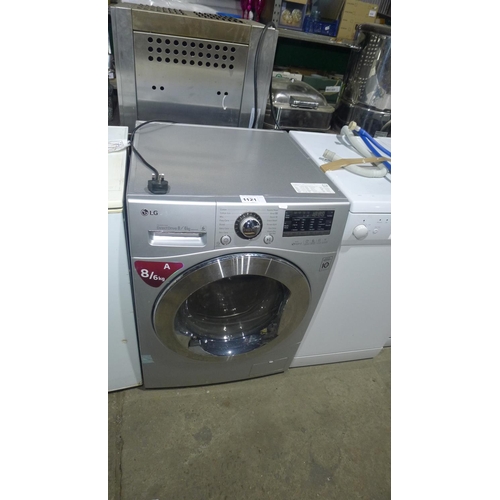 1121 - An undercounter washer/dryer washing machine by LG type Eco hybrid 8kg/6kg - 240v trade