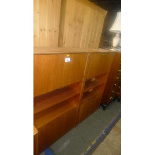 2110 - 2 cabinets by G-Plan each approx 76cm w x 27cm d x 128cm high