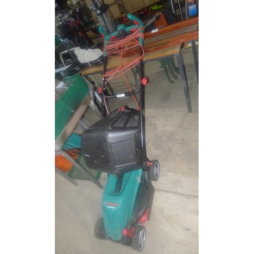 2070 - 1 electric lawn mower by Bosch type Rotak 340ER.240v (Trade)