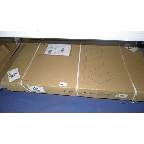 408 - 1 Dorel Home wall hung TV stand type ADME/2S-MDF. Boxed and requires assembly