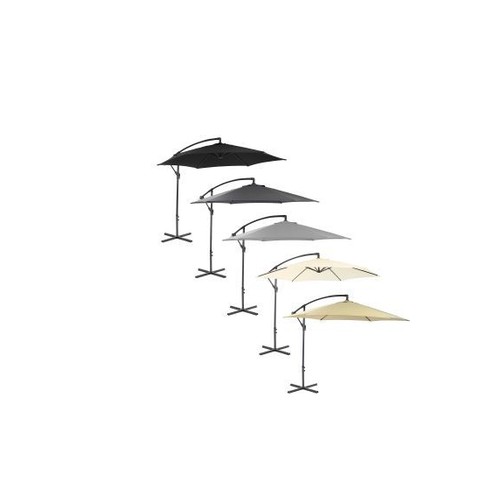 363 - 1 Charles Bentley 3m hanging garden parasol in cream RRP region of £99