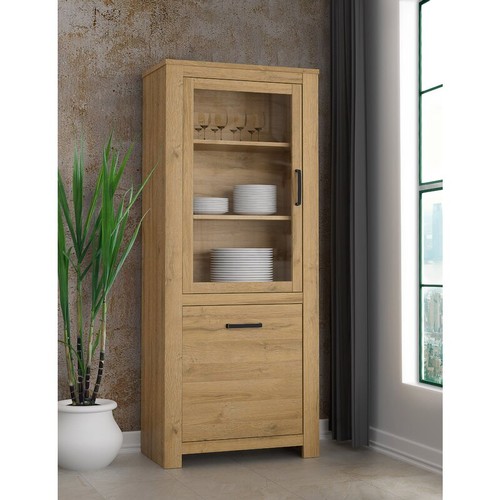 377 - 1 Gracie Oaks Bloom display cabinet RRP £279. Supplied in two boxes and requires assembly