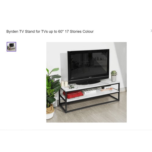 378 - A 17 Stories Byrden TV stand for TVs up to 60 inches RRP £123. Boxed and requires assembly