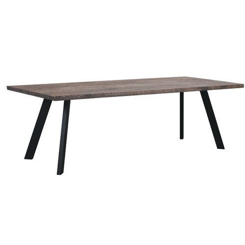 386 - 1 Ebern Designs Jenson solid oak dining table approx 170cm x 75cm x 75cm high RRP £1029. Supplied in... 