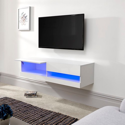 421 - 1 Zipcode Design Benedetti TV stand for TVs up to 50 inches RRP £92. Boxed and requires assembly