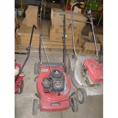 64 - 1 petrol engine lawn mower by Sovereign type 546 SP