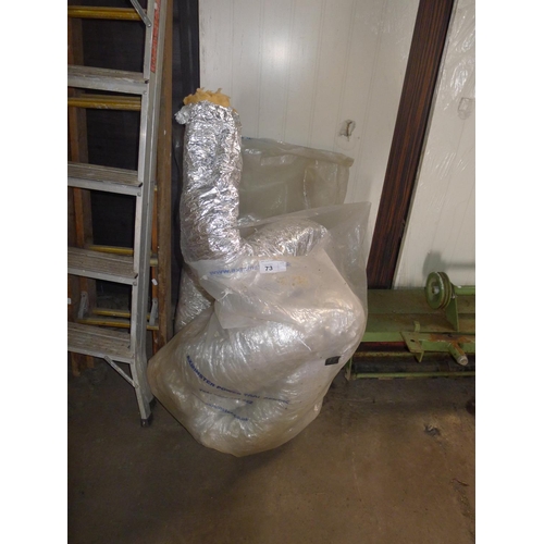 73 - 2 bags containing foil insulated pipe lagging