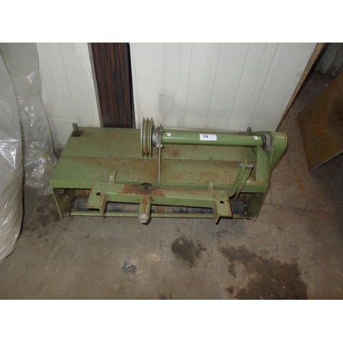 74 - 1 commercial belt driven cylinder mower head approx 70cm / 28 inch cutting width