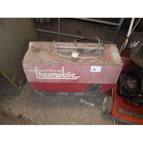 76 - 1 Kongskilde space heater type Thermobile G-25, gas / 240v