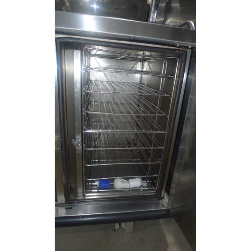 3111 - A mobile heated hostess trolley by Colston, industrial 3 pin plug fitted - therefore untested - trad... 