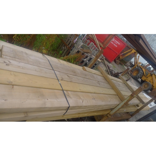 542 - 10 various lengths of wood including 19 x 6.5cm, 14. 5 x 7cm, 7 x 4.5cm etc, lengths vary from 480cm... 