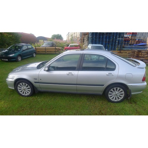 781 - Rover 45 IXL 16v 5dr hatch silver, Reg WJ03 SYY, 01/03/2003, 5 sp manual petrol 1796cc, Mileage 31,0... 