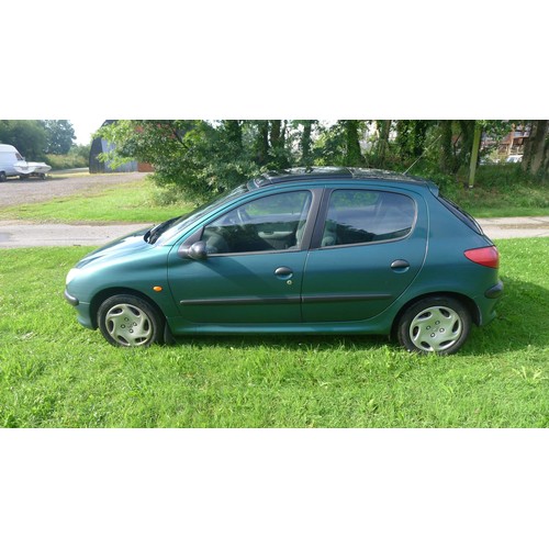 780 - Peugeot 206 LX D, 5 dr hatch reg S284 NCF, 30/10/1998, 5sp manual Diesel 1868cc, Mileage 104,195' Mo... 