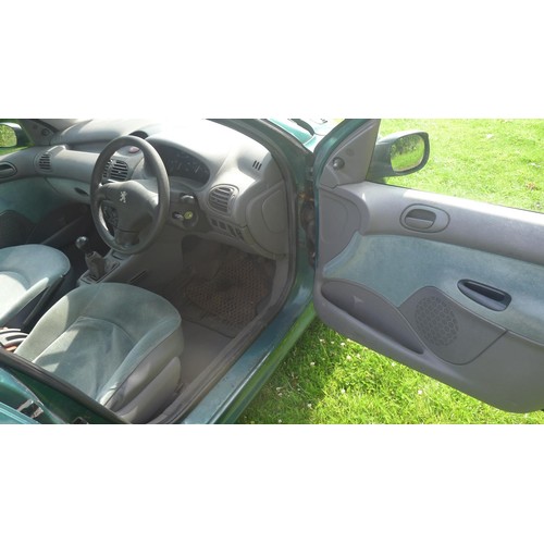 780 - Peugeot 206 LX D, 5 dr hatch reg S284 NCF, 30/10/1998, 5sp manual Diesel 1868cc, Mileage 104,195' Mo... 