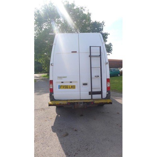 771 - Ford Transit Van, 115 T350L RWD, Reg FV56 LMO, 1st reg 01/01/2007, 2402cc 6sp manual diesel, High Ro... 