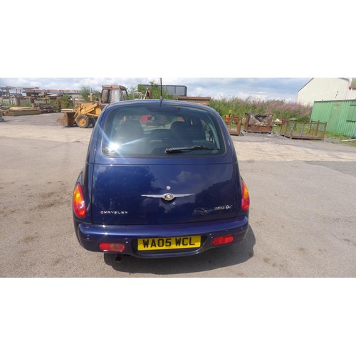 779 - Chrysler PT Cruiser Limited, 5dr Hatch, Reg WA05 WCL, 31/05/2005, 5sp manual petrol, 2429cc, Blue, M... 