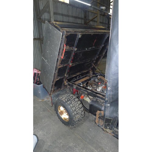 761 - Kawasaki Mule Model KAF 620, reg L524 SUM, No V5, 4x4 , 620cc petrol, 1994, Tipping Body, for spares... 