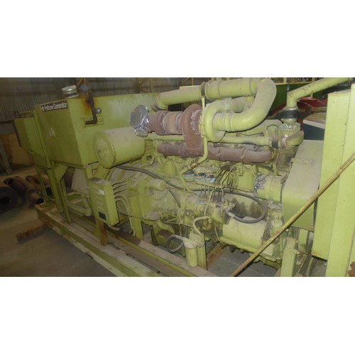 757 - Large skid mounted Petbow standby Generator  Type 150R53, S/n 41614 Rolls Royce C Range 6 cyl Diesel... 