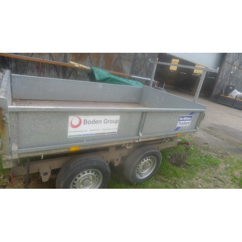 758 - Ifor Williams Tipping Trailer 8ft x 5ft Mod TT85G, 2700KGs, Twin Axle, recent overhaul with new tyre... 