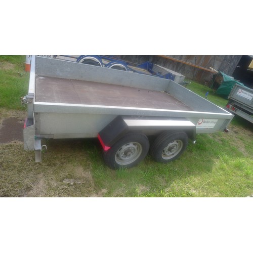 759 - Plant trailer 10ft x 6ft, twin axle, 2600kgs capacity, S/n G26106.