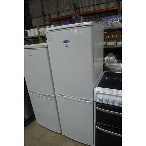 3098 - [LOT WITHDRAWN - DO NOT BID] A fridge freezer by Ice King - requires attention - trade