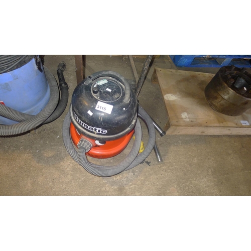 3115 - 1 Henry vacuum cleaner by Numatic 110v supplied with hose and floor vacuum attachment