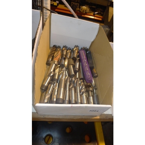 3084 - 1 box containing a quantity of various milling cutters