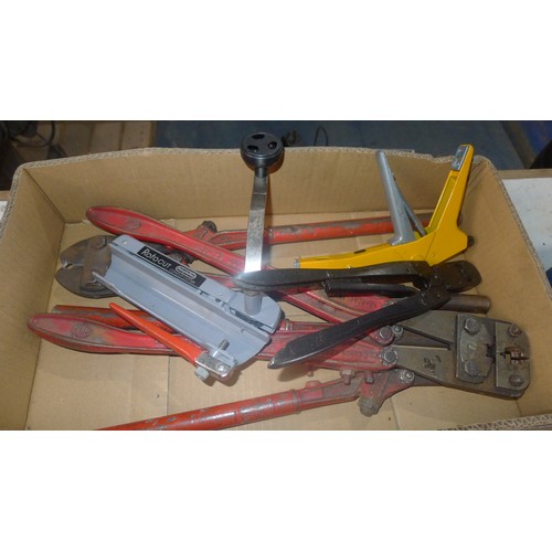 3088 - 2 boxes containing a quantity of various crimping tools