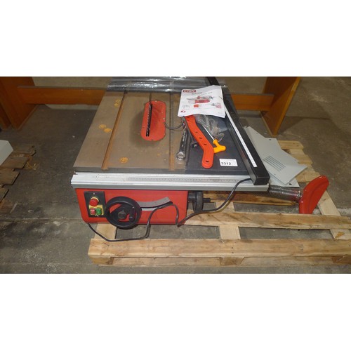 3312 - 1 table saw type Craft AC216TS, 216mm, 230v (SP018367) RRP £699. This machine was returned within a ... 