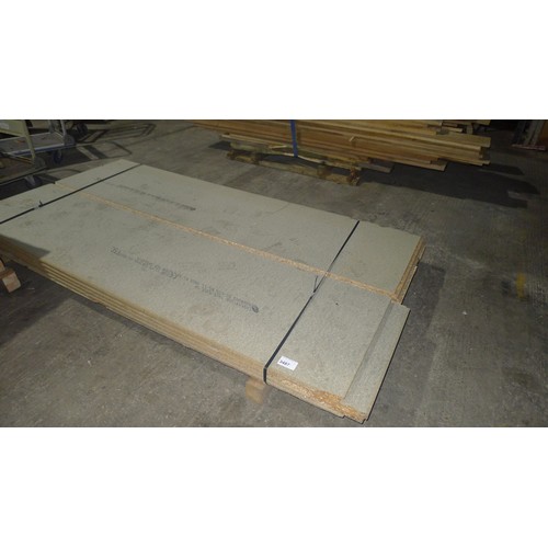 3487 - 1 pallet containing 10 x interlocking chip board flooring sheets by Norbord, each board approx 244 x... 