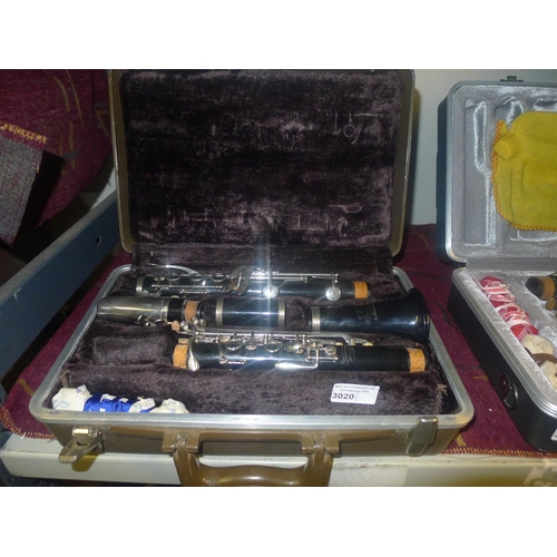 3020 - A Buescher clarinet in carry case