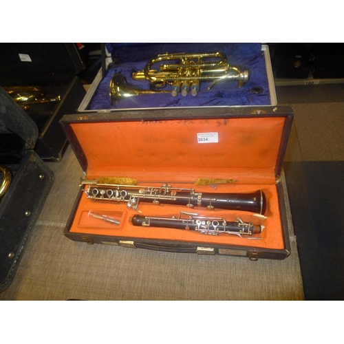 3034 - An oboe in carry case by Howarth