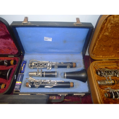 3061 - A Graduate clarinet with carry case, has a Buffet  f1a headjoint