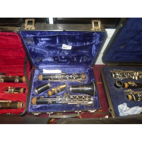 3067 - A Bundy clarinet with original carry case