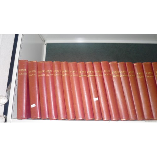 3151 - 20 vintage bound volumes of punch