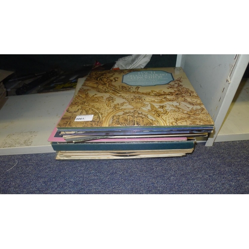 3168 - A quantity of miscellaneous LP records (2 shelves)