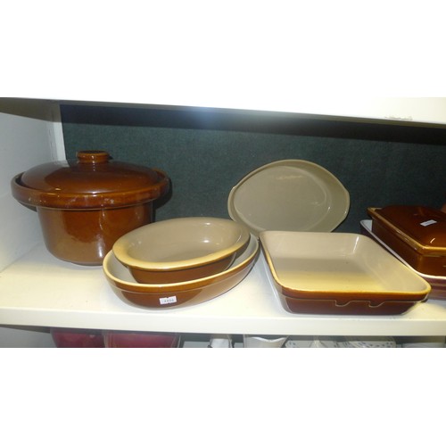 3159 - A large quantity of miscellaneous decorative pottery china and glassware etc (5 shelves)