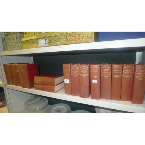 3136 - 16 hard bound volumes of Dickens