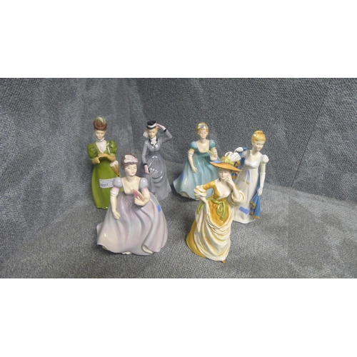 3227 - 6 Francesca art China figurines; 