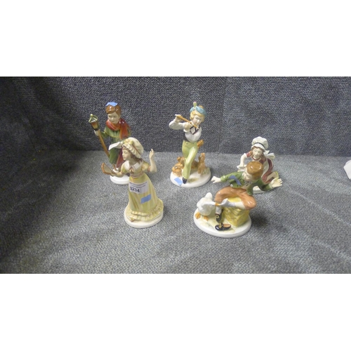 3234 - 5 Francesca art china figurines