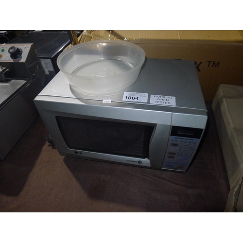1064 - A household microwave oven by LG type Intellowave - 240v trade
