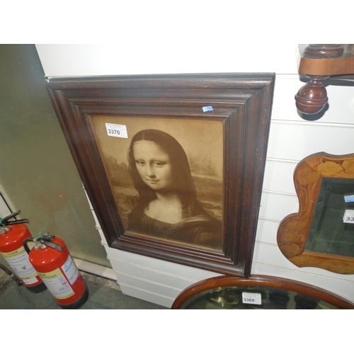 3370 - 1 framed print of Mona Lisa