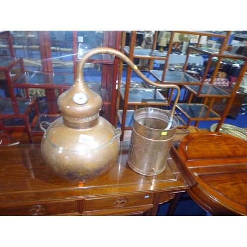 3561 - A  5 gallon alembic copper still