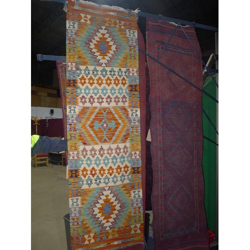 3334 - A Chobi Kilim runner 210cm x 65cm